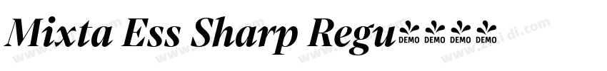Mixta Ess Sharp Regu字体转换